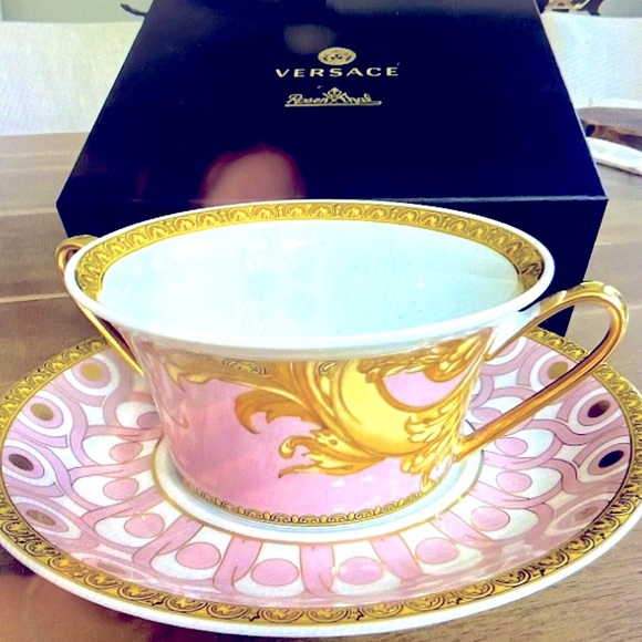 New Versace Byzantine Dreams Soup Cup & Saucer Rosenthal - Picture 2 of 9